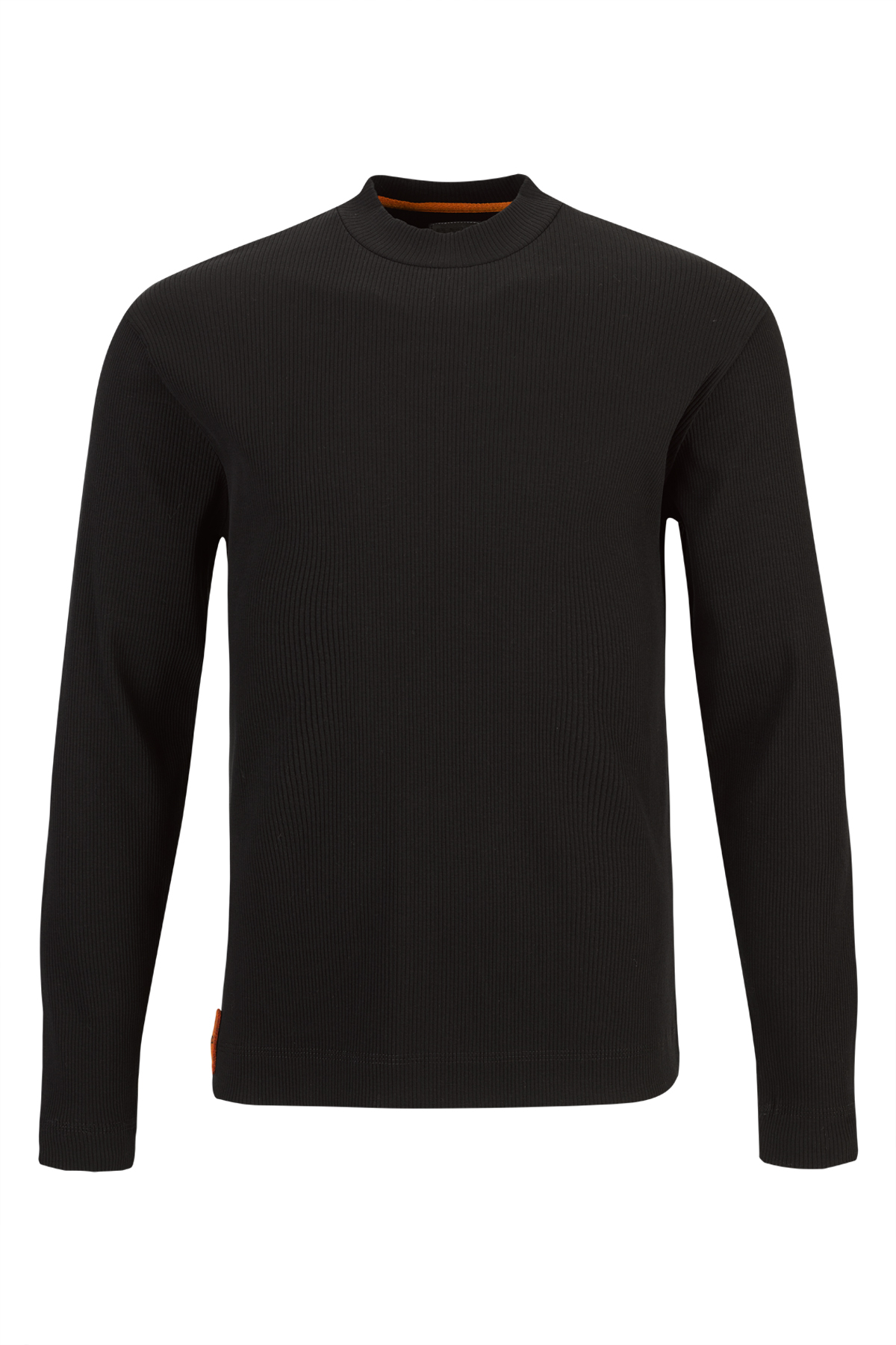 T-shirt canelada de manga comprida