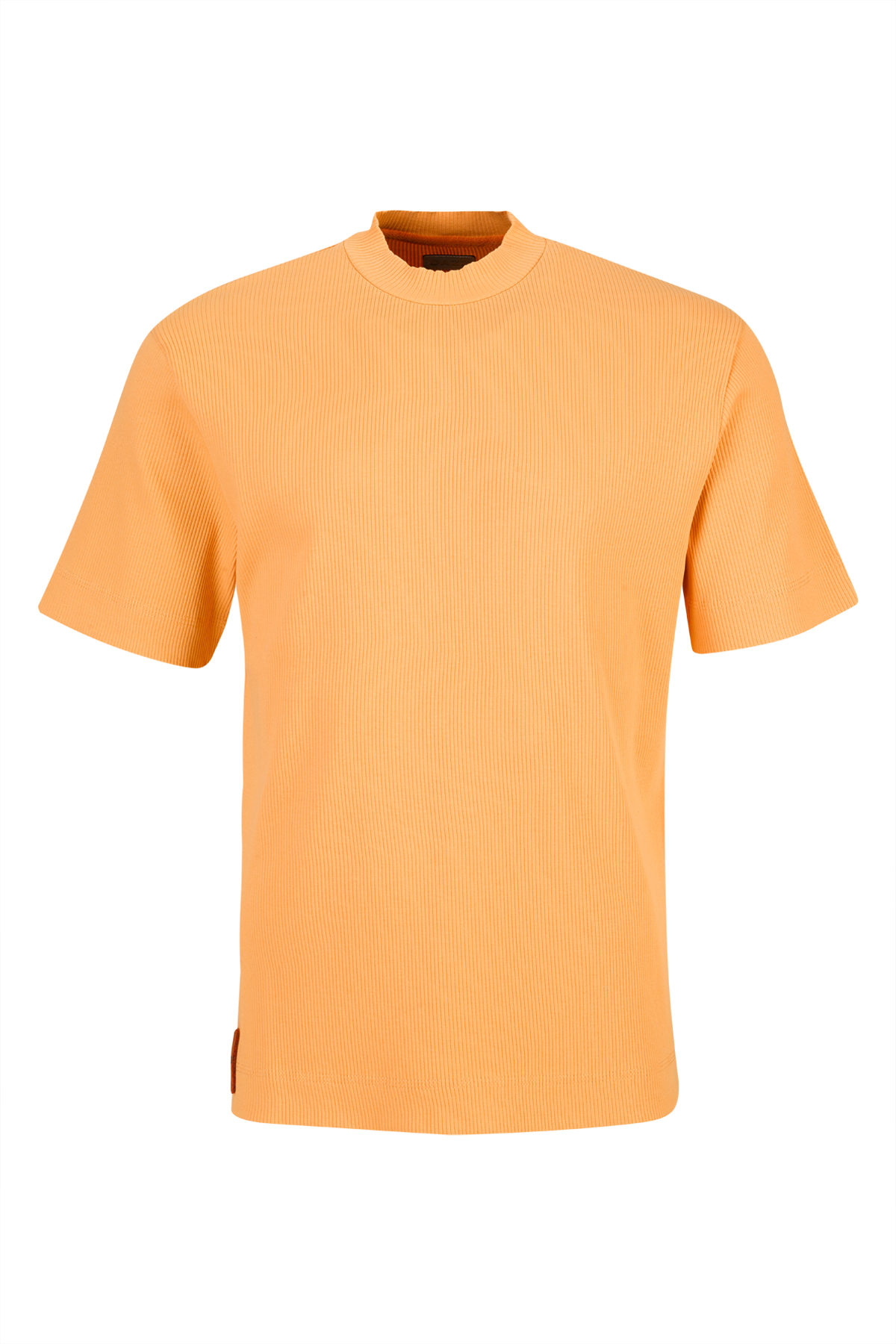 Short-sleeve ribbed T-shirt