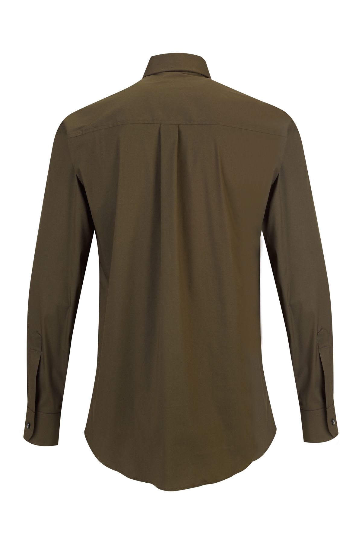 Camisa clássica em popelina com pespontos - Image 2