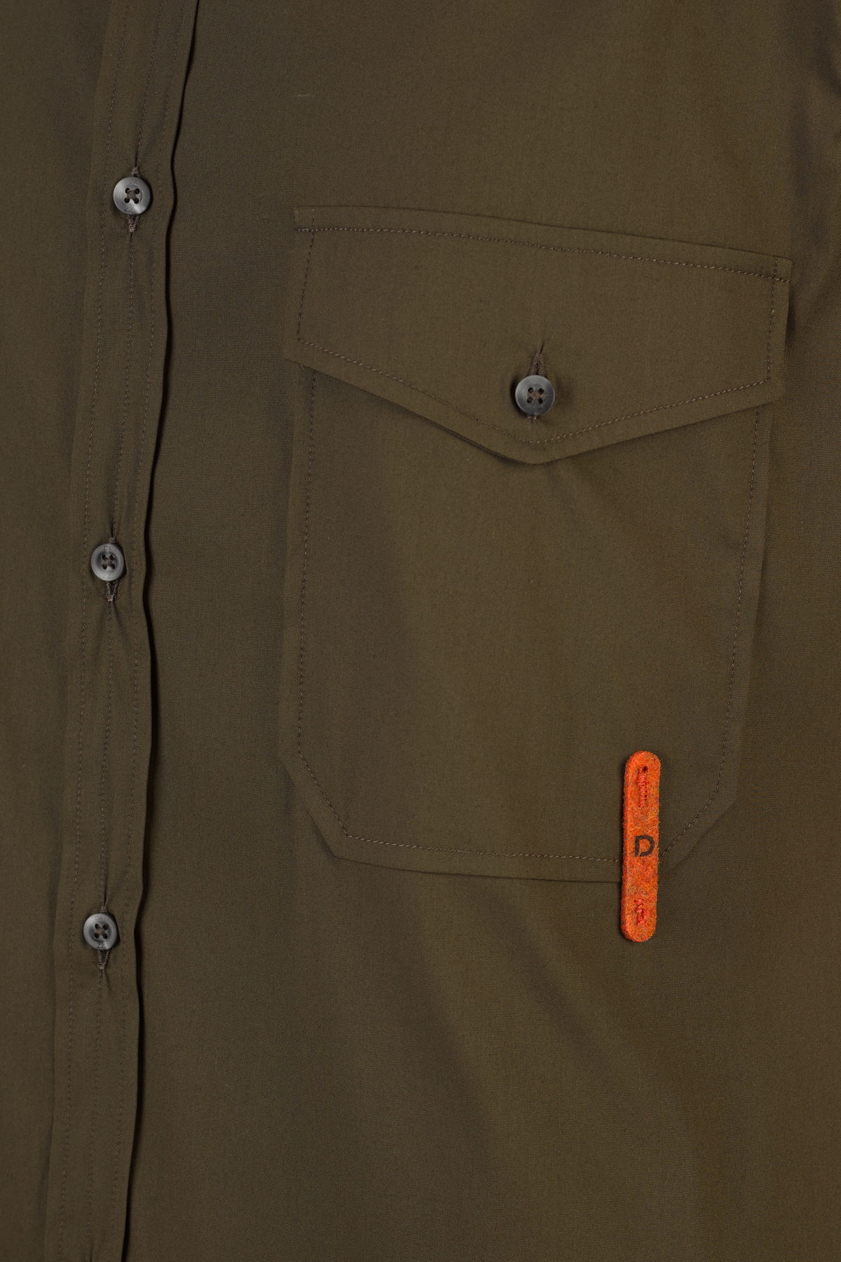 Camisa clássica em popelina com pespontos - Image 3